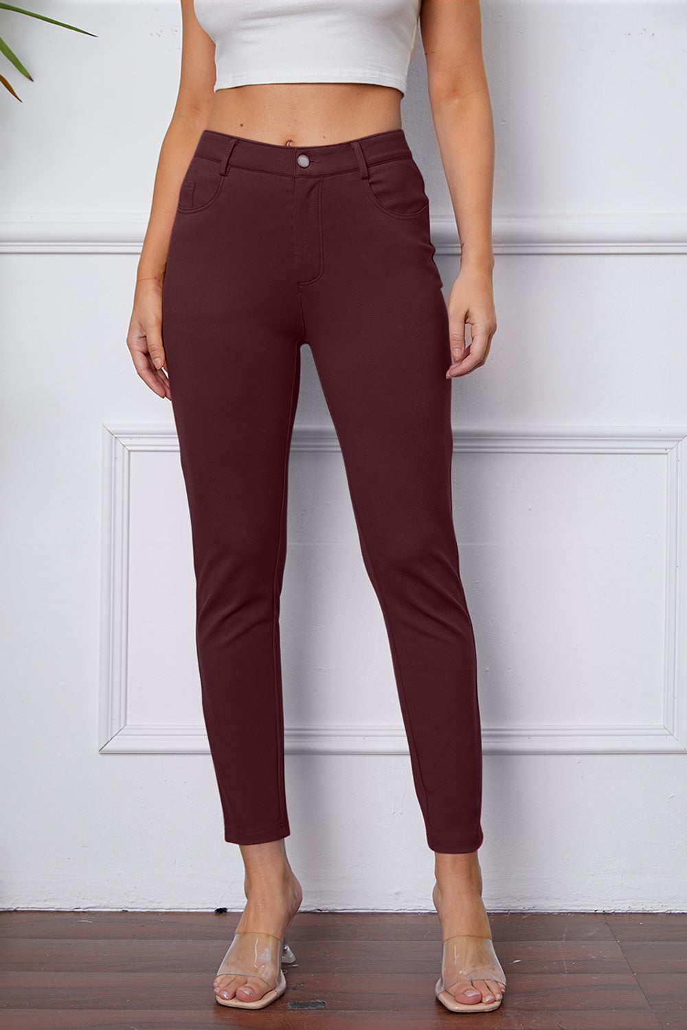 StretchyStitch Pants by Basic Bae - Heritage Couture  