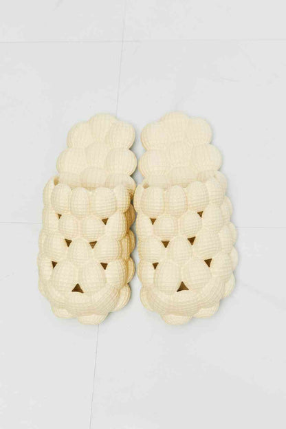 NOOK JOI Laid Back Bubble Slides in Khaki - Heritage Couture  