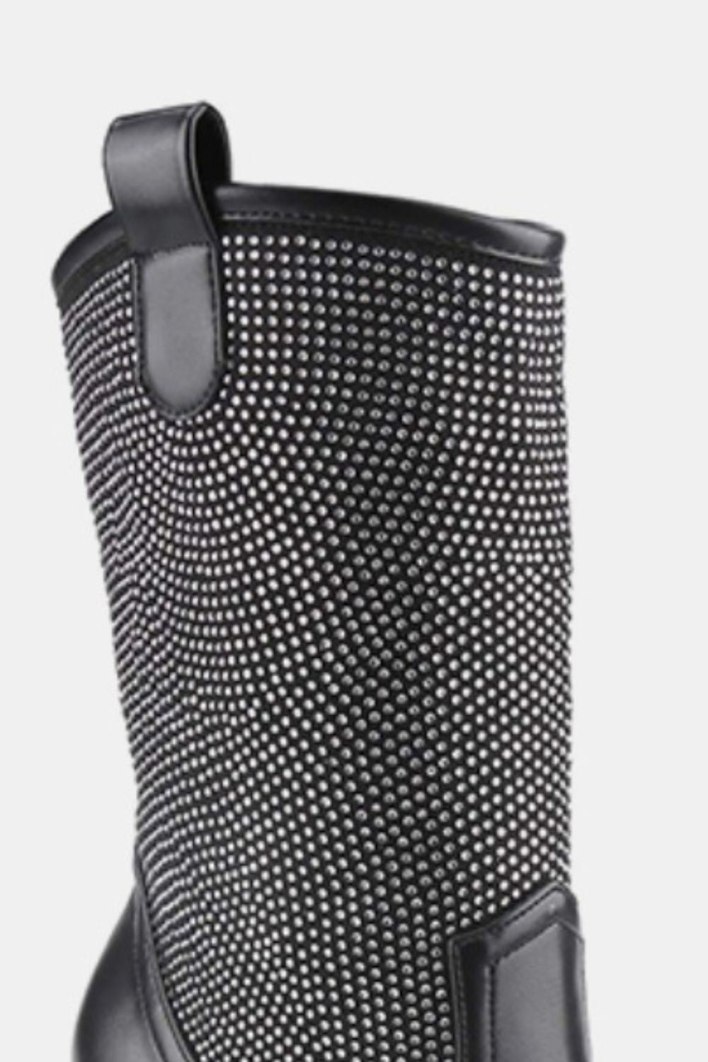 Weeboo Chunky Heel Rhinestone Western Cowboy Boots - Heritage Couture  