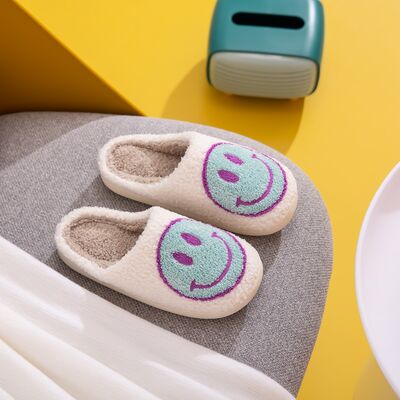 Melody Smiley Face Slippers - Heritage Couture  