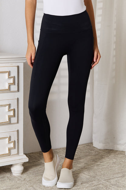 Basic Bae Wide Waistband Sports Leggings - Heritage Couture  