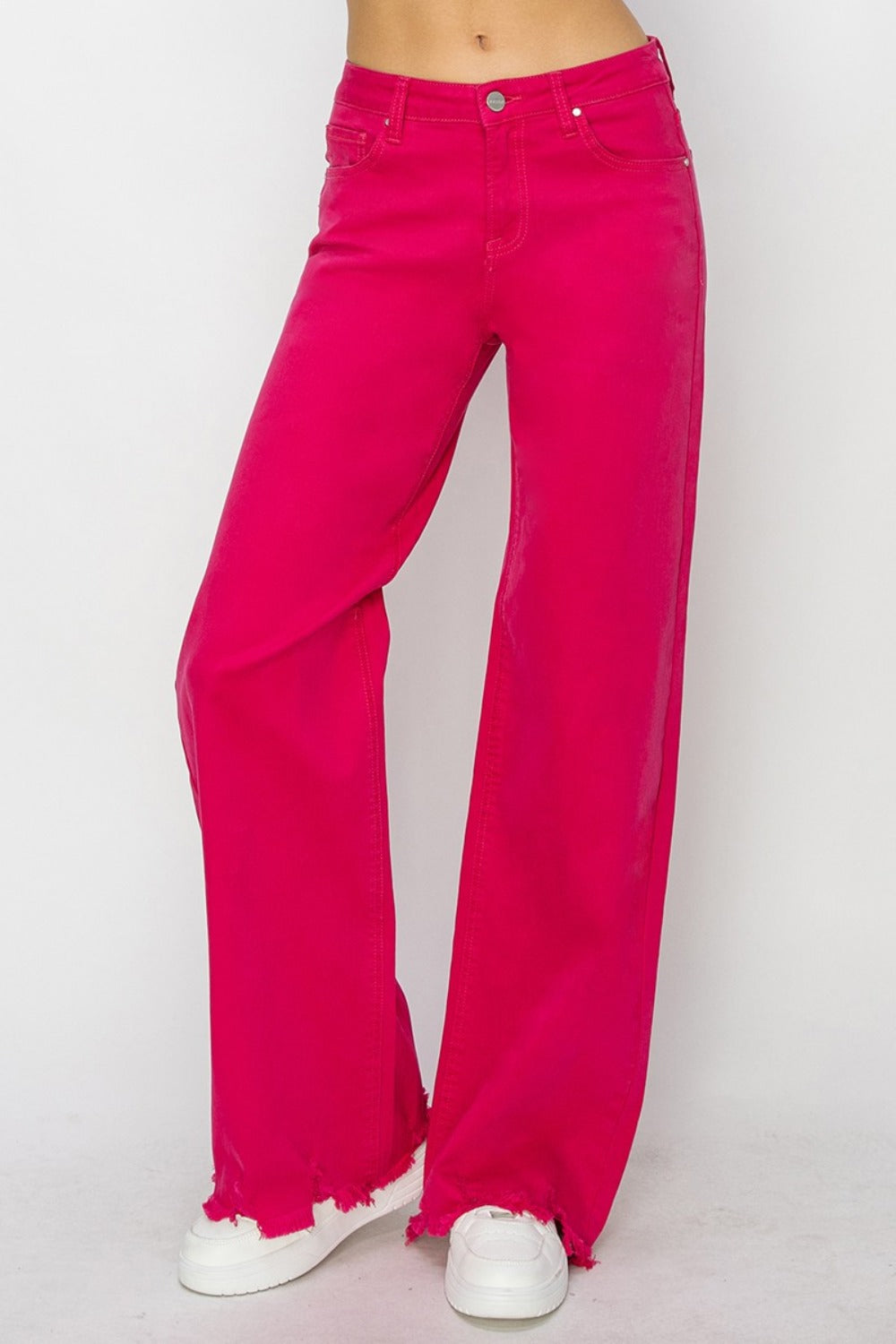 RISEN High Rise Wide Leg Jeans - Heritage Couture  