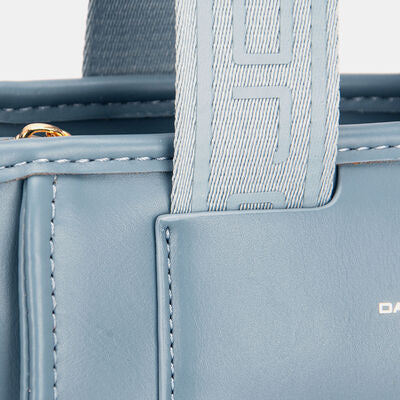 David Jones Small Handbag with Embossed Pattern Handles - Heritage Couture  