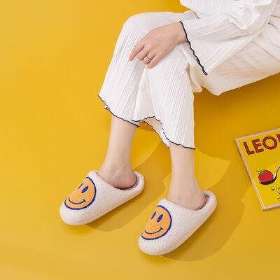 Melody Smiley Face Slippers - Heritage Couture  