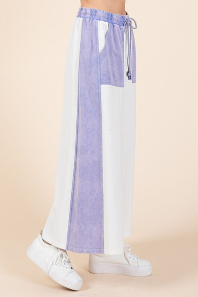 Mittoshop Color Block Wide Leg  Pants - Heritage Couture  