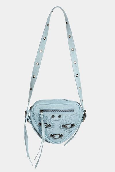 Fame PU Leather Triangle Crossbody Bag - Heritage Couture  