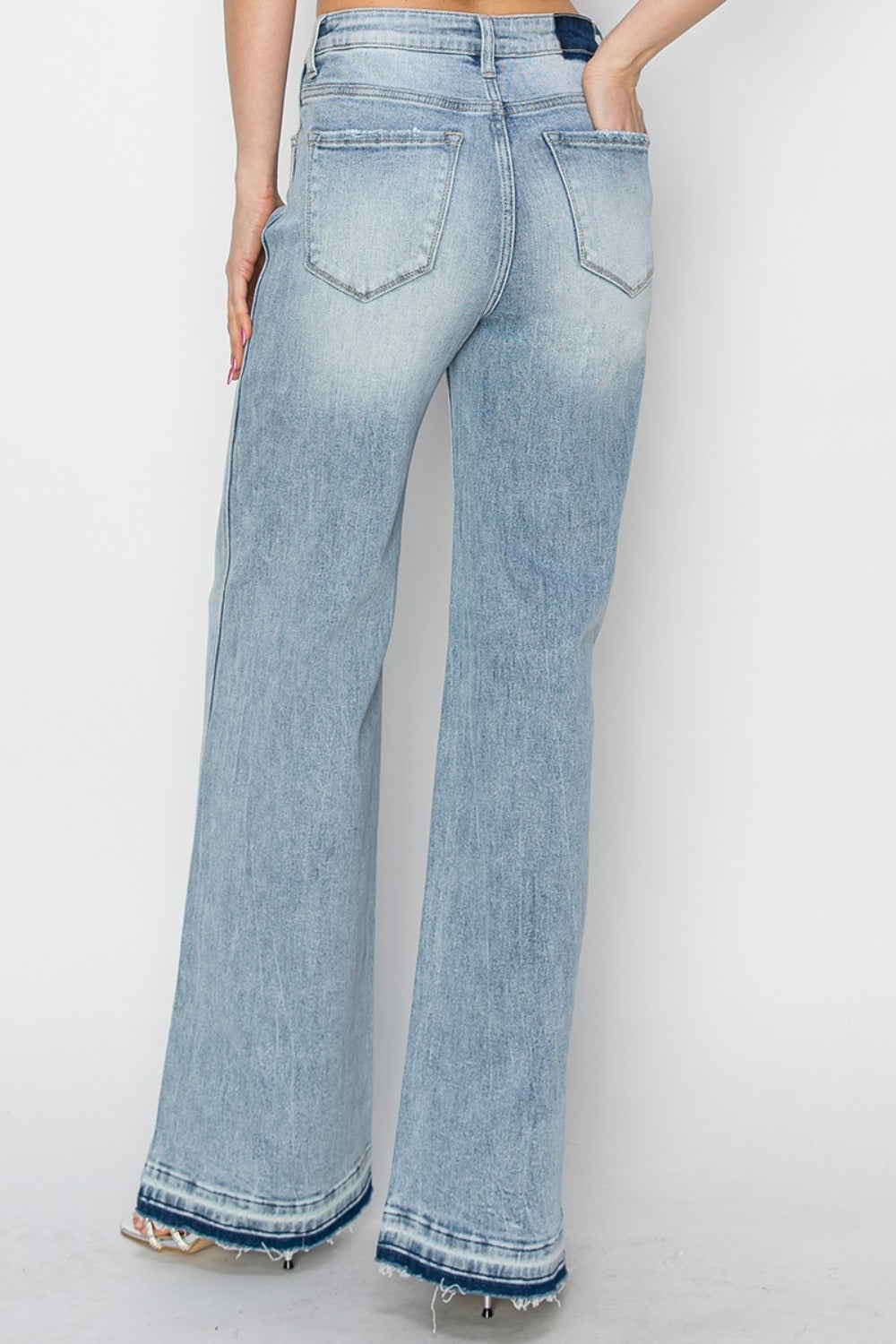 Risen Full Size High Rise Wide Leg Jeans - Heritage Couture  