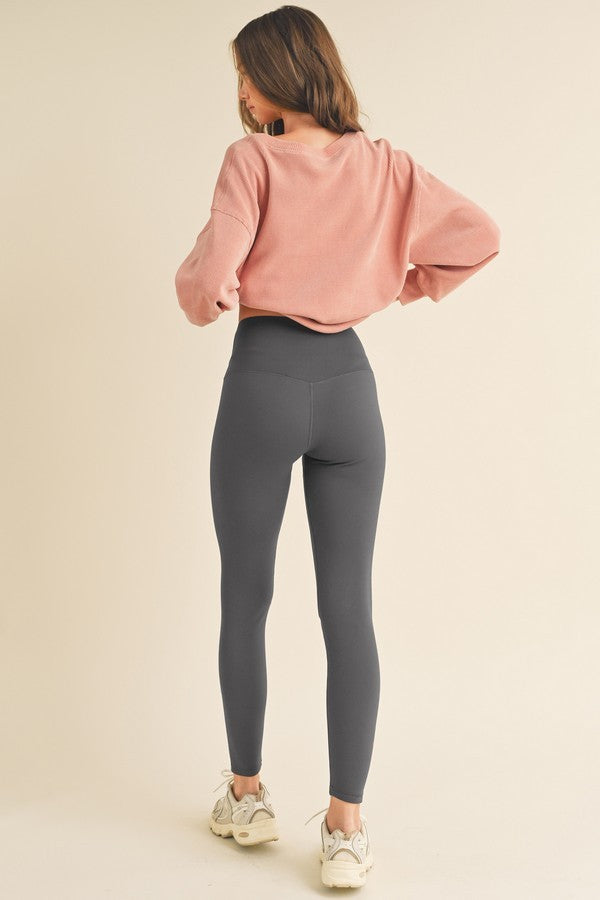 Yelete Full Size Fleece Lined High Waisted Leggings - Heritage Couture  