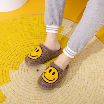 Melody Smiley Face Slippers - Heritage Couture  