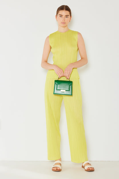 Marina West Swim Pleated Elastic-Waist Straight Pants - Heritage Couture  