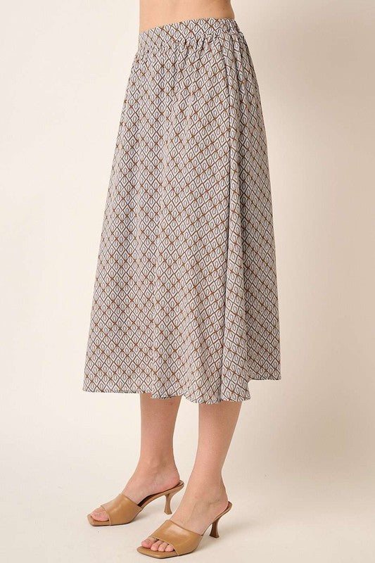Mittoshop Printed Midi Skirt - Heritage Couture  