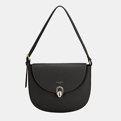 David Jones Metal Buckle Shoulder Bag - Heritage Couture  