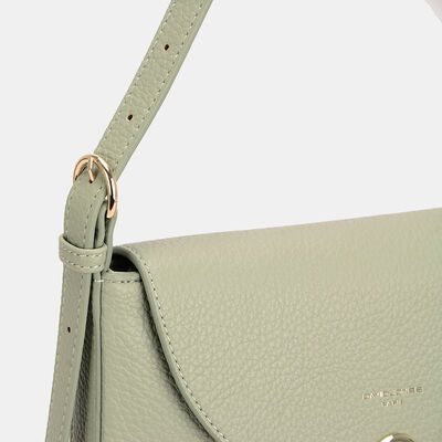 David Jones Metal Buckle Shoulder Bag - Heritage Couture  