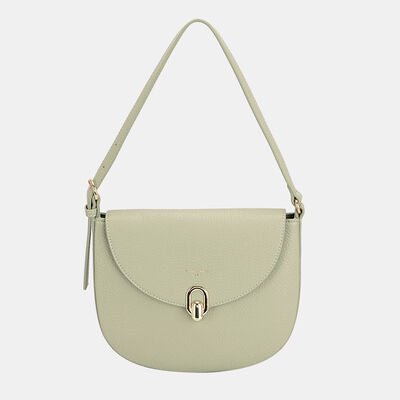 David Jones Metal Buckle Shoulder Bag - Heritage Couture  