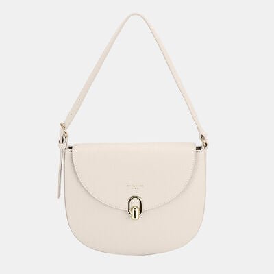 David Jones Metal Buckle Shoulder Bag - Heritage Couture  