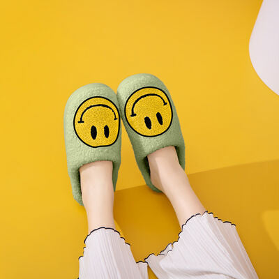 Melody Smiley Face Slippers - Heritage Couture  
