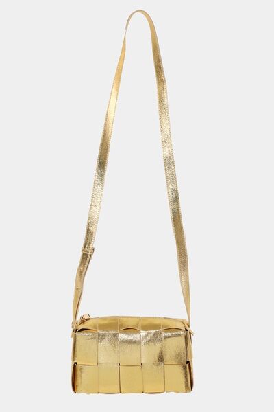 Fame Woven Crossbody Bag with Adjustable Strap - Heritage Couture  