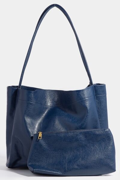 Fame Faux Leather Tote Bag - Heritage Couture  