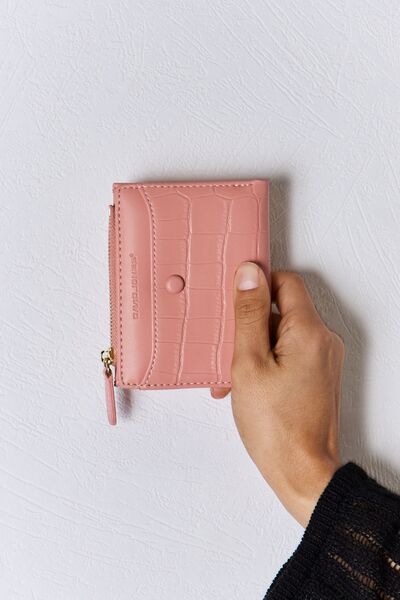 David Jones Texture PU Leather Mini Wallet - Heritage Couture  