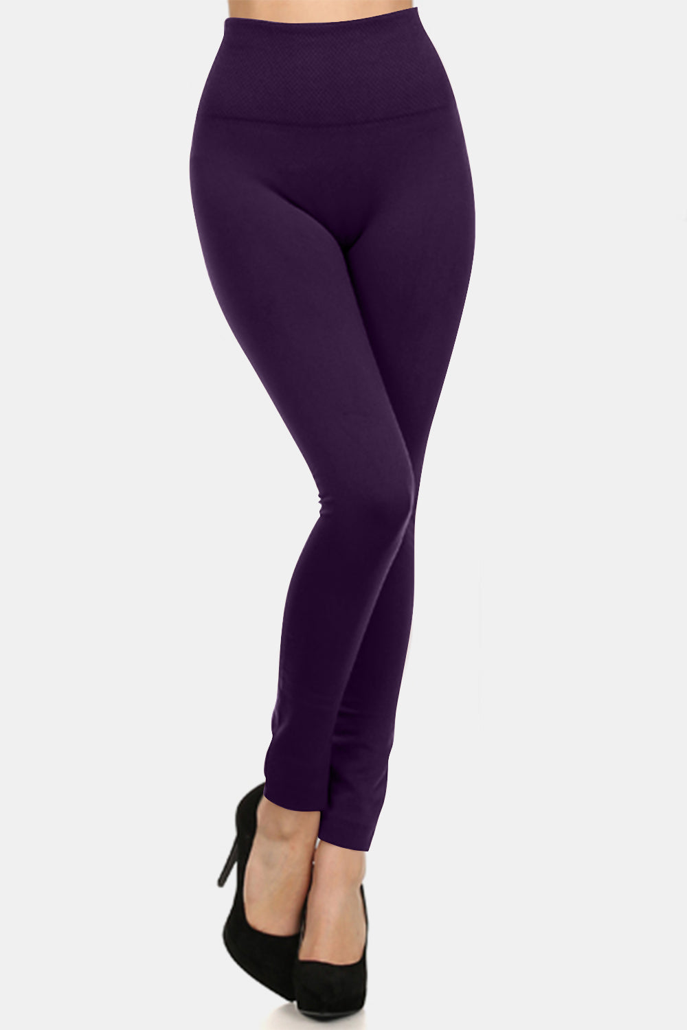 Yelete Seamless High Waist Fleece Leggings - Heritage Couture  