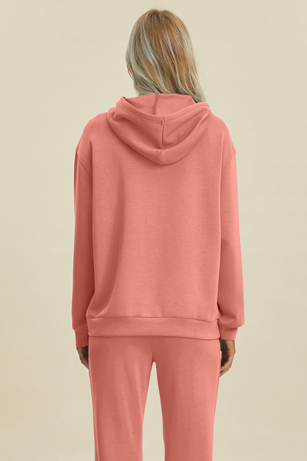 Basic Bae Full Size Air Scuba Drawstring Long Sleeve Hoodie with Kangaroo Pocket - Heritage Couture  
