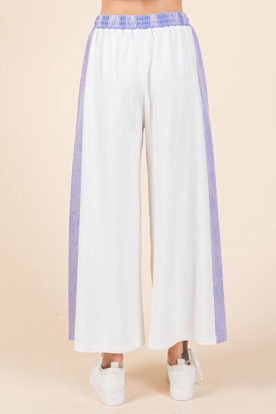 Mittoshop Color Block Wide Leg  Pants - Heritage Couture  