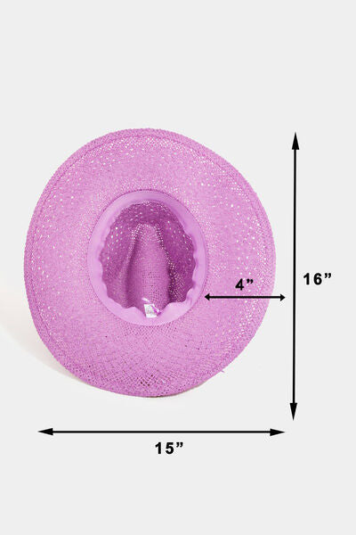 Fame Straw Braided Sun Hat - Heritage Couture  