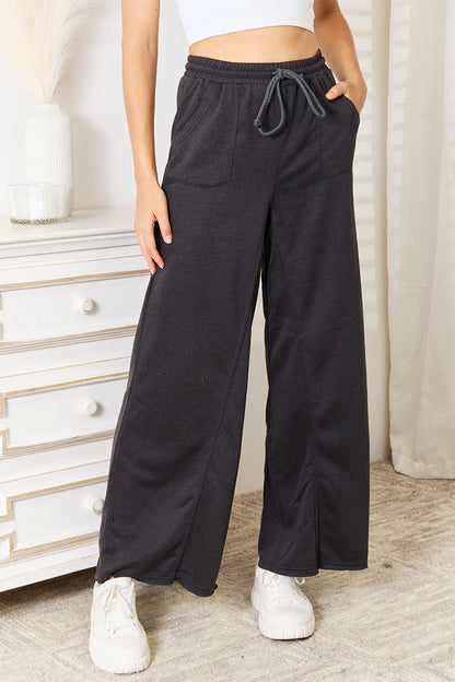 Basic Bae Wide Leg Pocketed Pants - Heritage Couture  