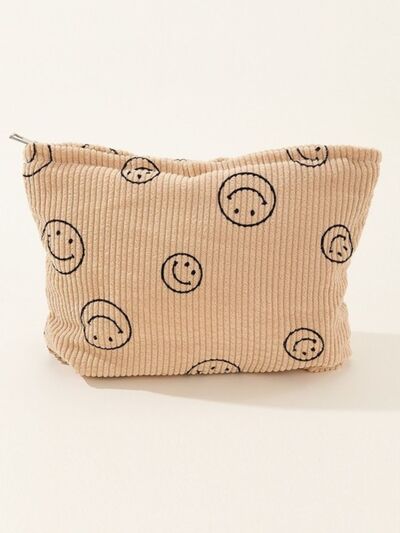 Zenana Corduroy Smile Clutch Bag - Heritage Couture  