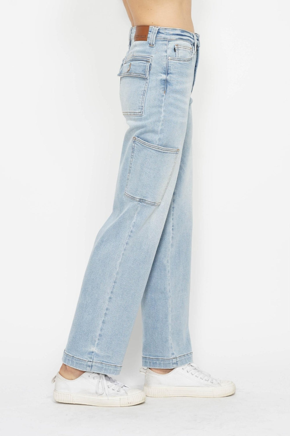 Judy Blue Full Size High Waist Straight Cargo Jeans - Heritage Couture  