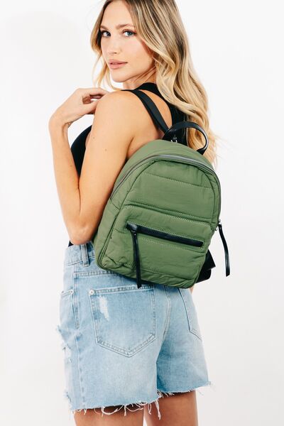 Fame Adjustable Strap Nylon Backpack Bag - Heritage Couture  