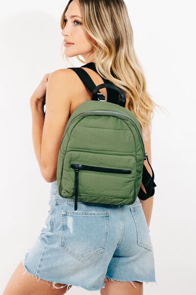 Fame Adjustable Strap Nylon Backpack Bag - Heritage Couture  