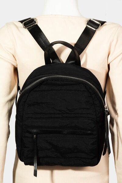 Fame Adjustable Strap Nylon Backpack Bag - Heritage Couture  