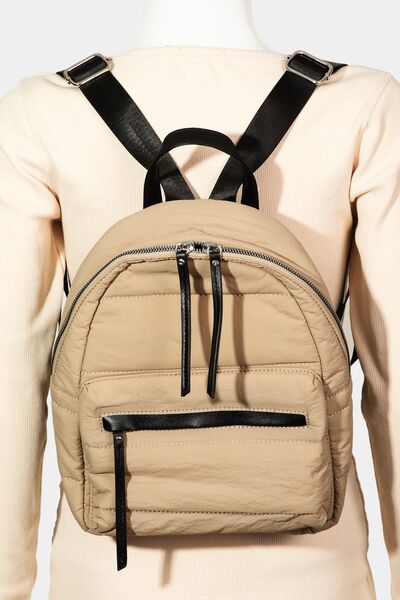 Fame Adjustable Strap Nylon Backpack Bag - Heritage Couture  