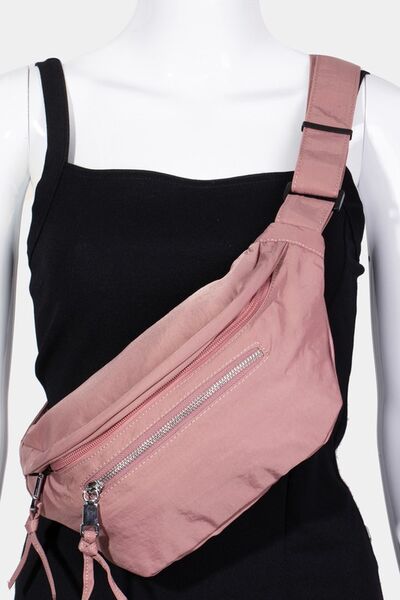 Fame Multi Pocket Nylon Crossbody Bag - Heritage Couture  