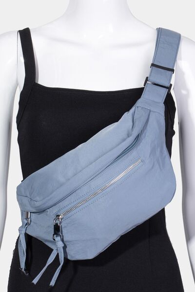 Fame Multi Pocket Nylon Crossbody Bag - Heritage Couture  