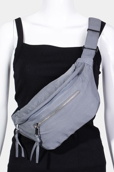 Fame Multi Pocket Nylon Crossbody Bag - Heritage Couture  