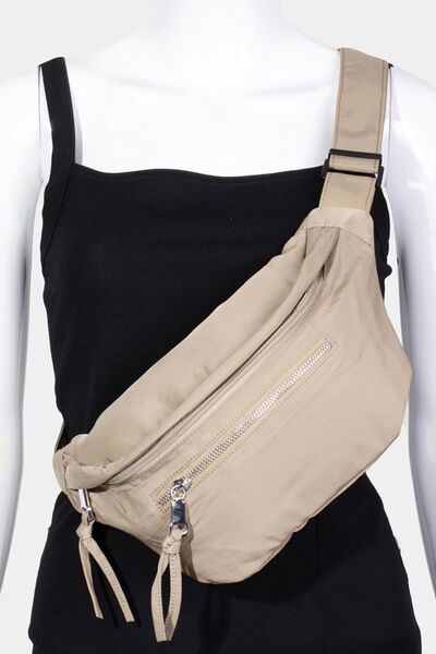 Fame Multi Pocket Nylon Crossbody Bag - Heritage Couture  