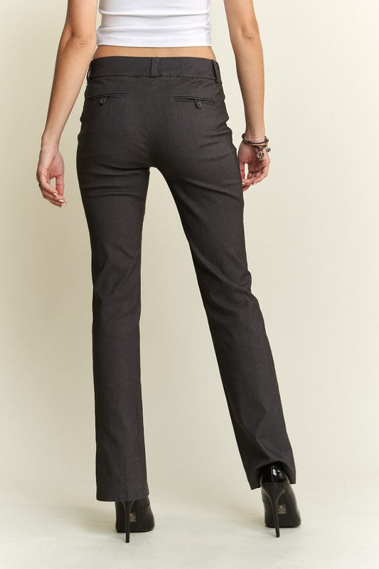 ADORA Regular Rise Slim Bootcut Pants - Heritage Couture  