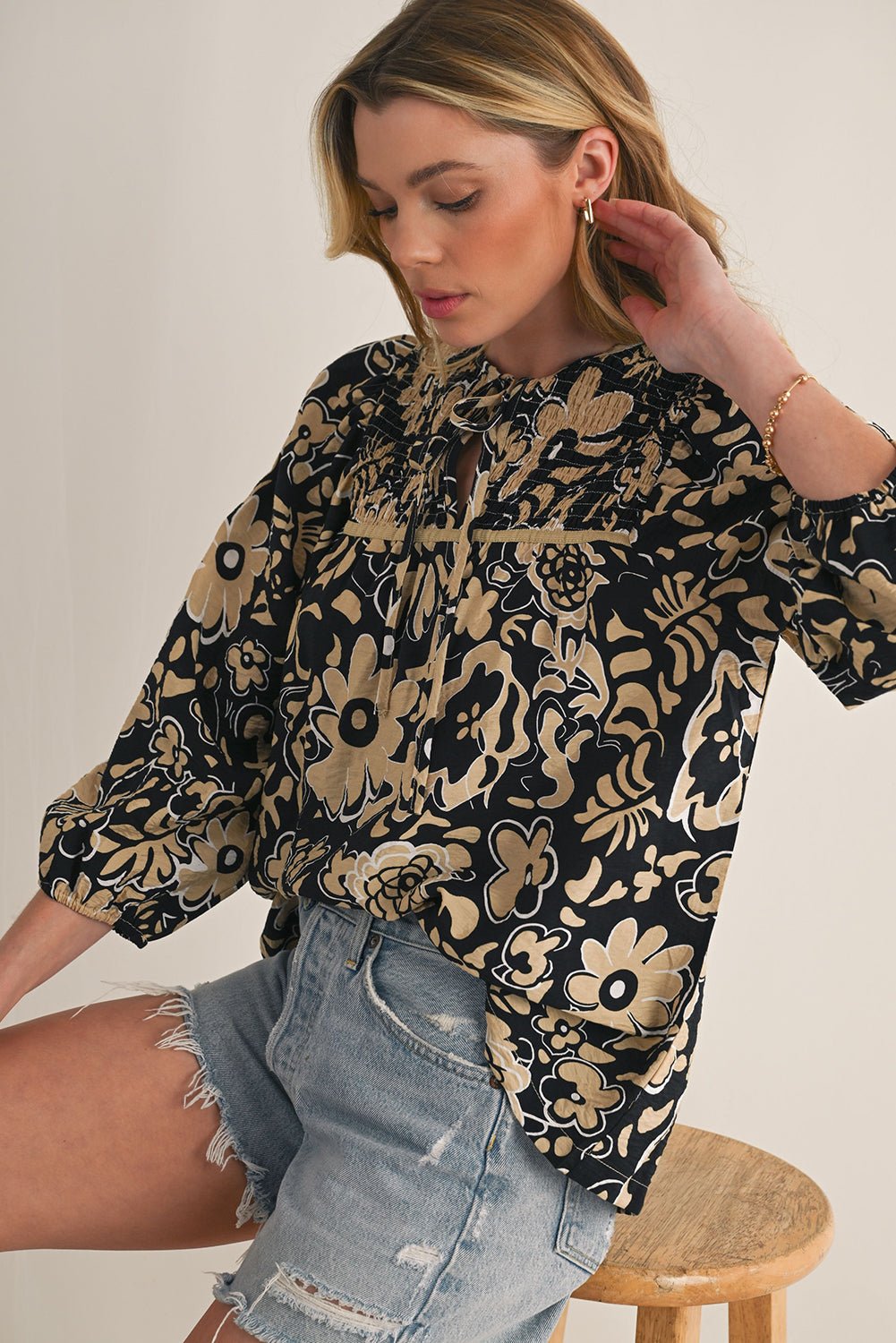 Gold Square Hook Plated Alloy Stud Earrings - Heritage Couture  