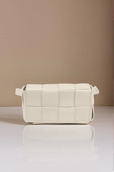 Zenana Vegan Leather Woven Crossbody Bag - Heritage Couture  